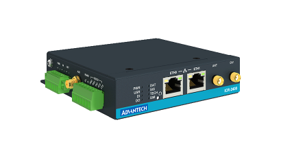 ICR-2400, EMEA, RedCap, 2× Ethernet , 1× RS232, 1× RS485, GNSS, Metal, Without Accessories